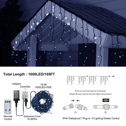 105ft Outdoor Christmas Decoration Lights