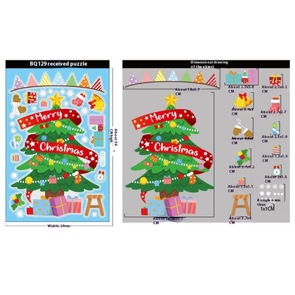 Christmas Decorations Snowman Elk Window Stickers