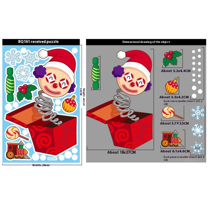 Christmas Decorations Snowman Elk Window Stickers